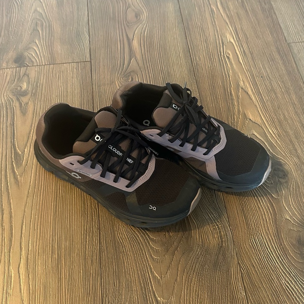 On Running Women's Black and Taupe Cloudnova Athletic Shoes